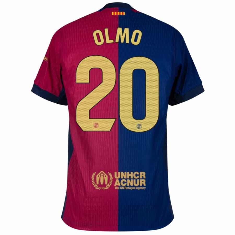 Barcelona Home 2024/25 Patches UCL UEFA Foundation (Official Printing)