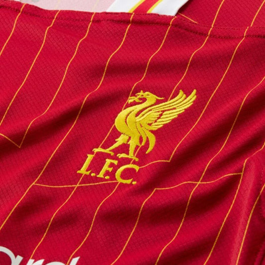 Liverpool Gakpo 18 Home 2024/25 Patches UCL UEFA Foundation (Official Printing)
