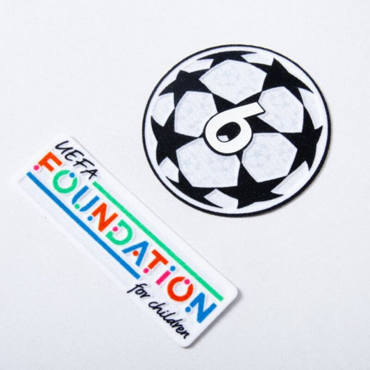 Liverpool Home 2024/25 Patches UCL UEFA Foundation (Official Printing)