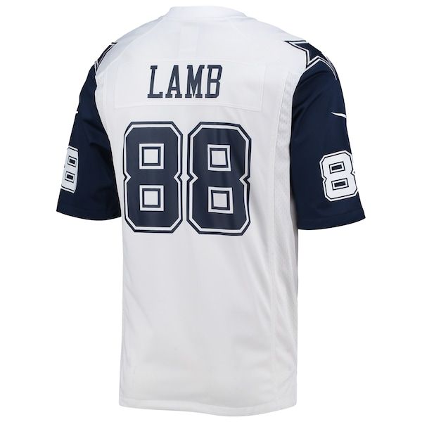CeeDee Lamb Alternate Game Team Jersey White 4