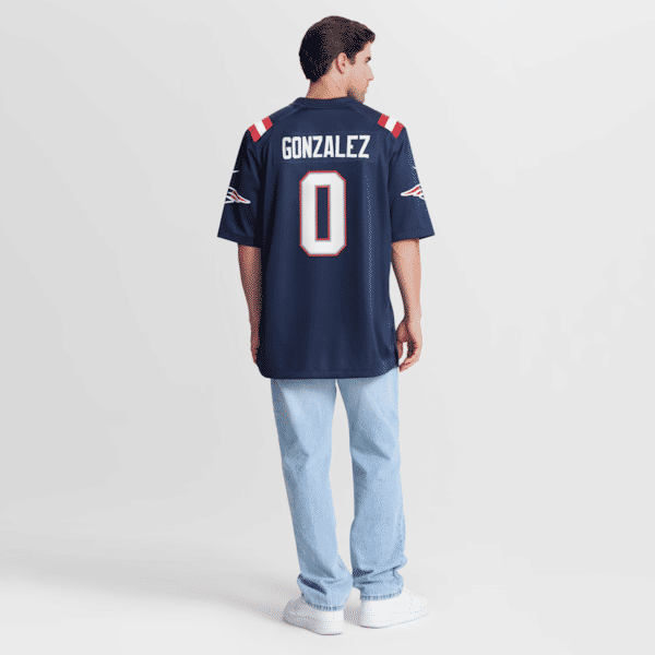 Christian Gonzalez Game Jersey Navy 9