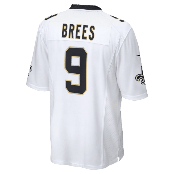 Drew Brees Game Jersey White 4