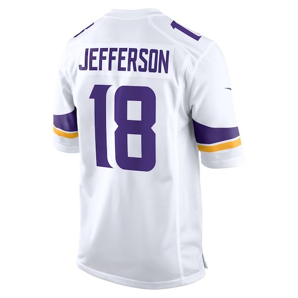 Justin Jefferson Game Jersey White 4
