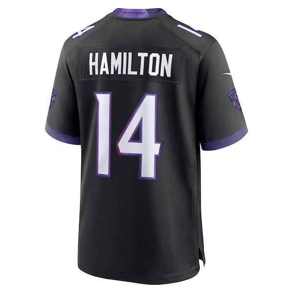 Kyle Hamilton Alternate Game Jersey Black 4