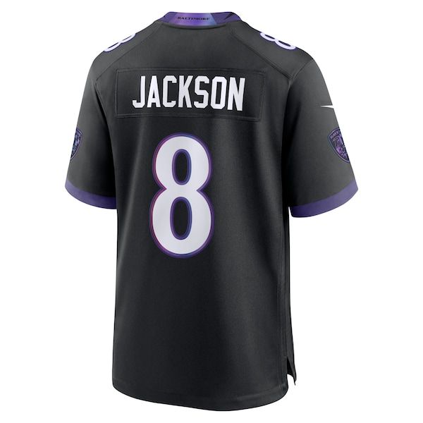 Lamar Jackson Alternate Game Jersey Black 4
