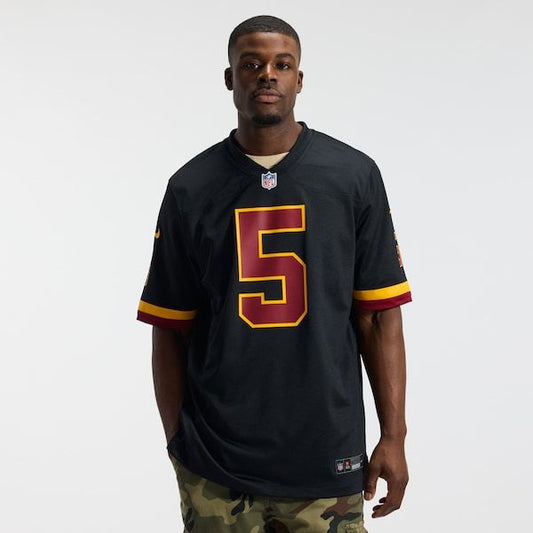 Washington Commanders Jayden Daniels Alternate Game Jersey Black 3