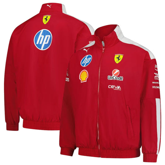 Oversized Full-Zip Jacket Dark Red 2025 F1-004
