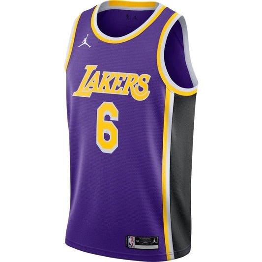 Los Angeles Lakers LeBron James Purple #6 2021/22 Player NBA Jersey - Slim Fit