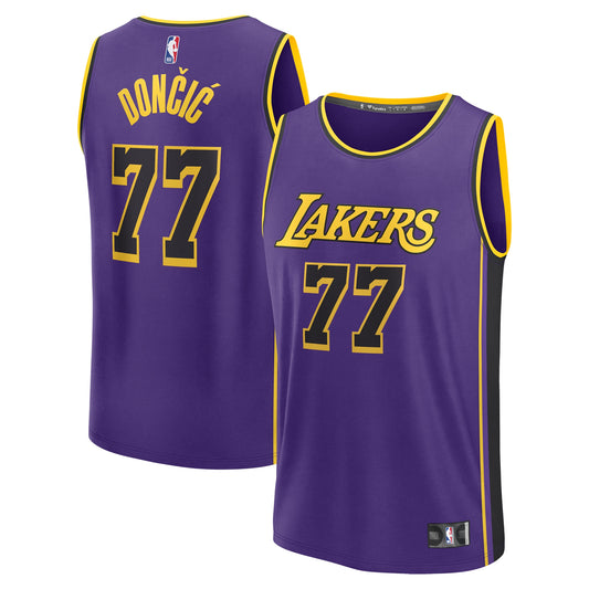 Luka Dončić - Los Angeles Lakers Statement Edition 2024 NBA Jersey - Purple - Unisex