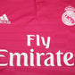 Real Madrid 2014/15 Pink Jersey Long Sleeve Retro - Patch Champions