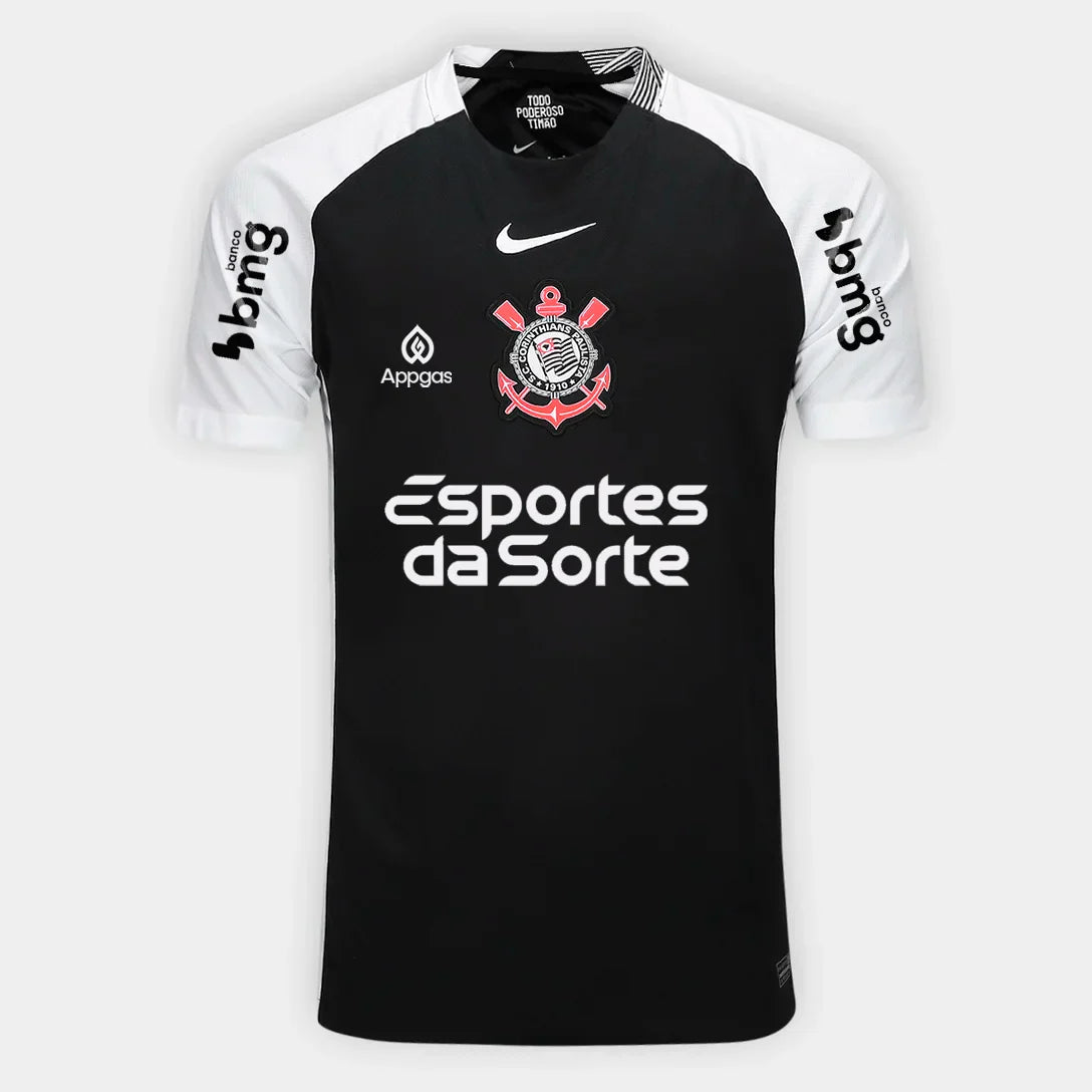 Camisa Nike Corinthians 2025/26 II Torcedor Com Patrocínios