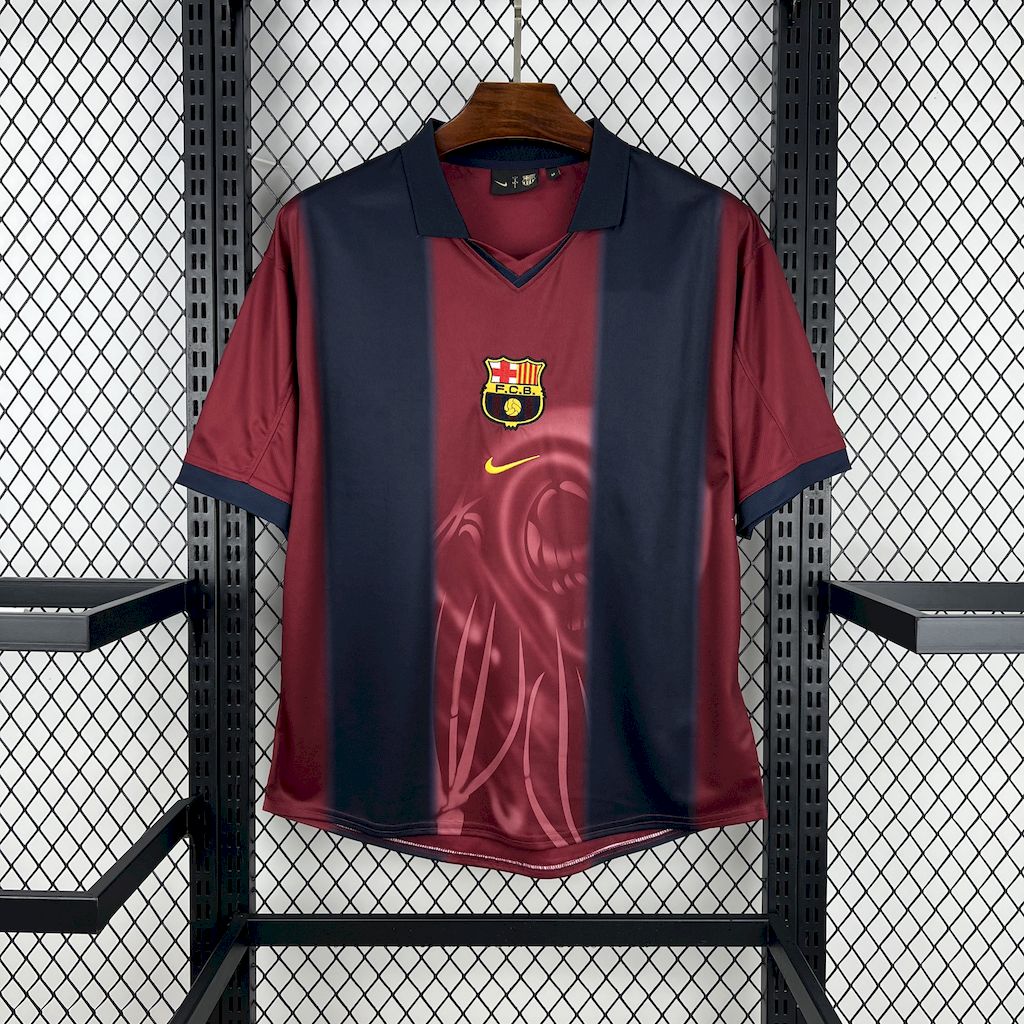 CJ x Nike x Barcelona Retro 2000/01 Home Skeleton jersey