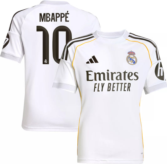 Real Madrid Home Jersey 2025/26 - Kylian Mbappé #9