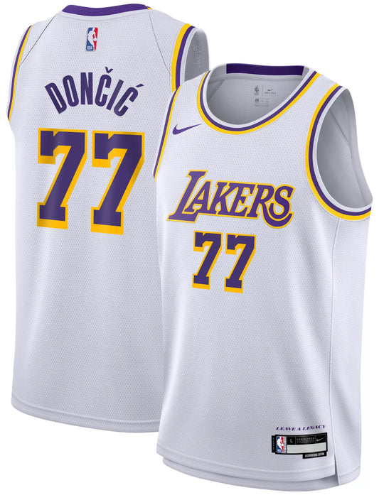 Luka Dončić - Los Angeles Lakers Association Edition 2024 NBA Jersey - White - Unisex