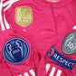 Real Madrid 2014/15 Pink Jersey Long Sleeve Retro - Patch Champions