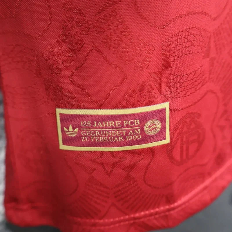 Player Version Bayern Munich 25/26 125th Anniversary Long Sleeve Jersey - Slim Fit