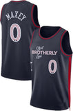 Tyrese Maxey Philadelphia 76ers Unisex 23/24 NBA Jersey - Navy - City Edition
