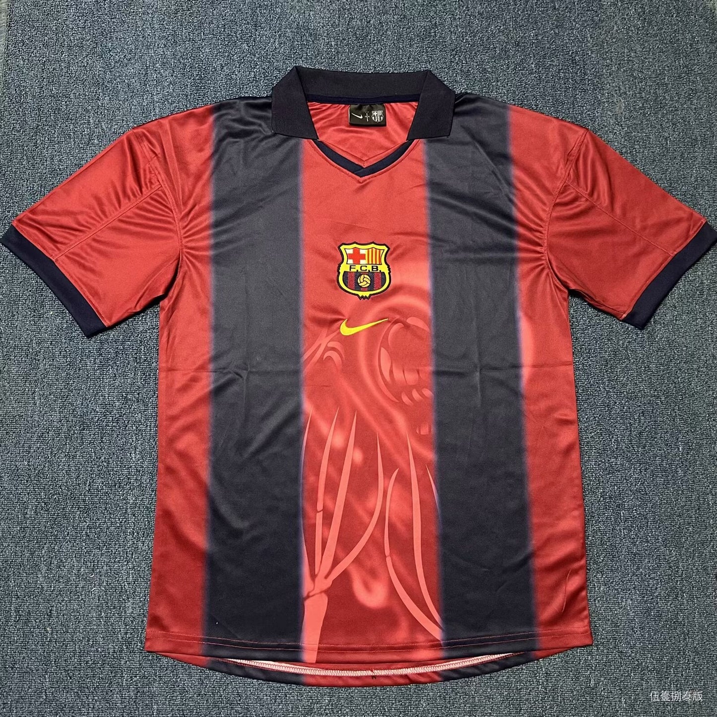 CJ x Nike x Barcelona Retro 2000/01 Home Skeleton jersey