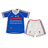 Kids Retro France Home Jersey 1998