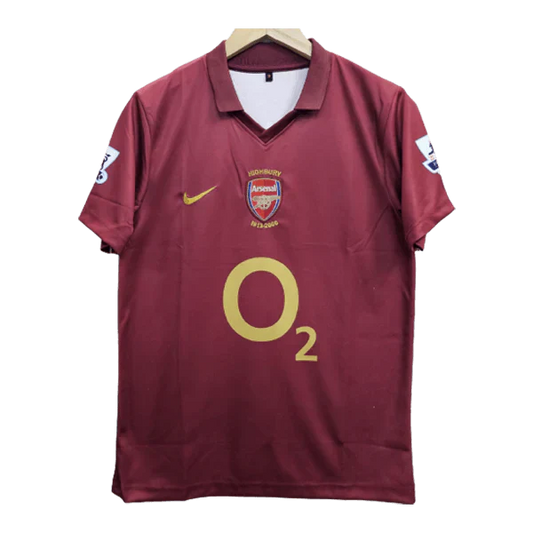 Arsenal Henry 2005-06 Embroidery Home Jersey Retro Collection