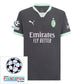 AC Milan Third Fan Jersey 2024/25 Patches UCL UEFA Foundation (Official Printing)
