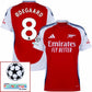 Arsenal Home Fan Jersey 2024/25 Patches UCL UEFA Foundation (Official Printing)