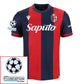 Bologna Home Fan Jersey 2024/25 Patches UCL UEFA Foundation (Official Printing)