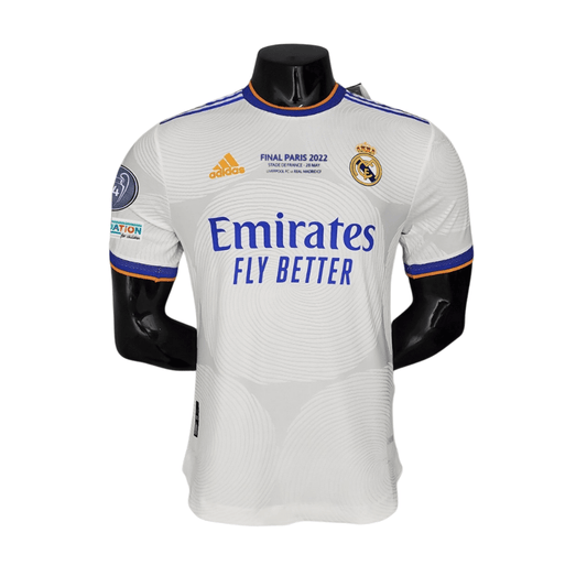 Real Madrid Home Authentic Player [Slim Fit] Player [Slim Fit] Player [Slim Fit] Player 2021/22 FIFA WCC Patch UCL UEFA Foundation Patches - Slim Fit