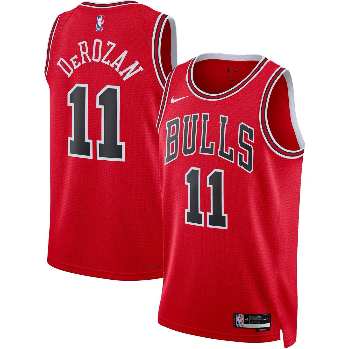 DeRozan  #11 Chicago Bulls Unisex 2022  NBA Jersey - Icon Edition - Red