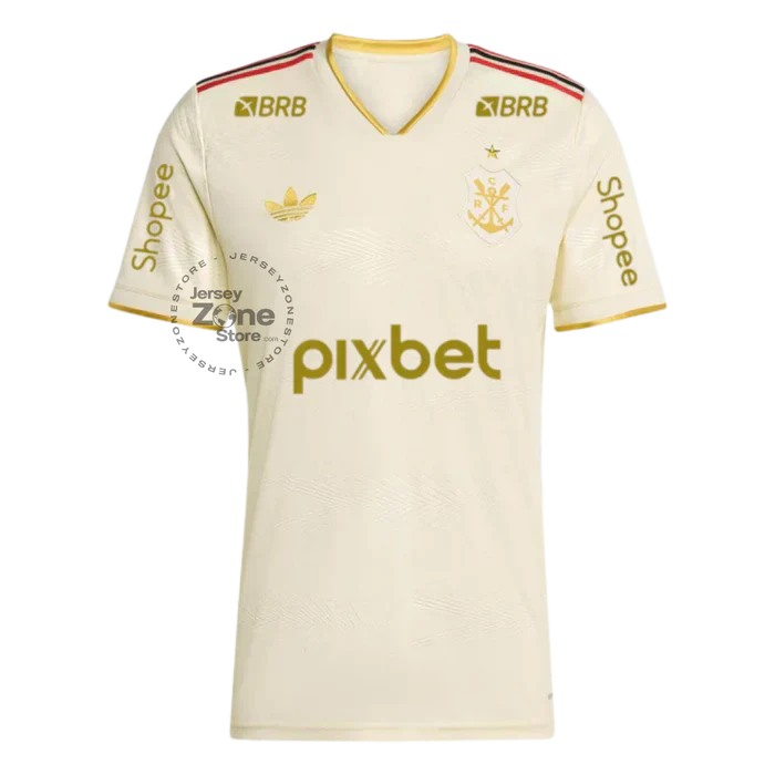 Manto Flamengo Jogo 3 2025/26 – Fan version All Sponsor #9 Pedro