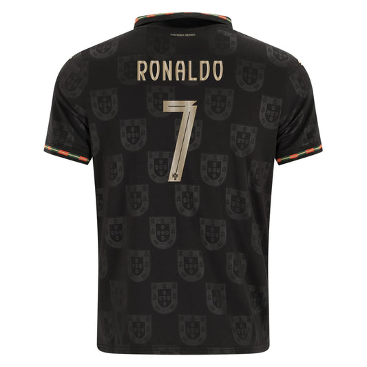Portugal Pantera Negra Special Edition 2025 Fan Jersey #7 Ronaldo