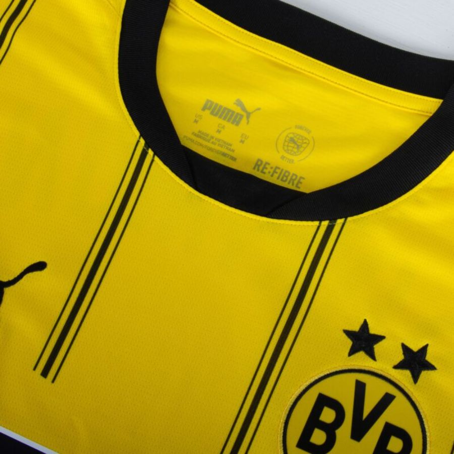 Borussia Dortmund Home 2024/25 Patches UCL UEFA Foundation (Official Printing)