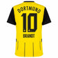 Borussia Dortmund Brandt 10 Home 2024/25 Patches UCL UEFA Foundation (Official Printing)