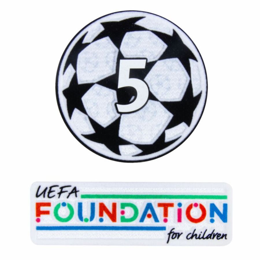 Barcelona Home 2024/25 Patches UCL UEFA Foundation (Official Printing)