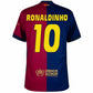 Barcelona Ronaldinho 10 Home 2024/25 Patches UCL UEFA Foundation (Official Printing)