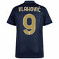 Juventus Vlahovic 9 Third 2024/25 Patches UCL UEFA Foundation (Official Printing)