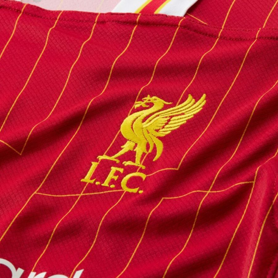 Liverpool Gakpo 18 Home 2024/25 Patches UCL UEFA Foundation (Official Printing)