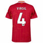 Liverpool Home 2024/25 Patches UCL UEFA Foundation (Official Printing)