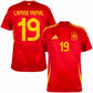 Spain Lamine Yamal 19 Home Fan Jersey 2025/26