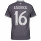 Real Madrid Endrick 16 Third Fan Jersey 2024/25 Patches UCL UEFA Foundation (Official Printing)