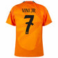 Real Madrid Vini JR. 7 Away Fan Jersey 2024/25 Patches UCL UEFA Foundation (Official Printing)