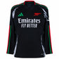 Arsenal Away Fan Jersey Long Sleeve 2024/25 Patches UCL UEFA Foundation (Official Printing)