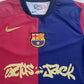 Barcelona Travis Scott Home Fan Jersey 2025/26 Spotify and FC Barcelona Collab With Travis Scott on a Special Cactus Jack