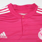 Real Madrid 2014/15 Pink Jersey Long Sleeve Retro - Patch Champions
