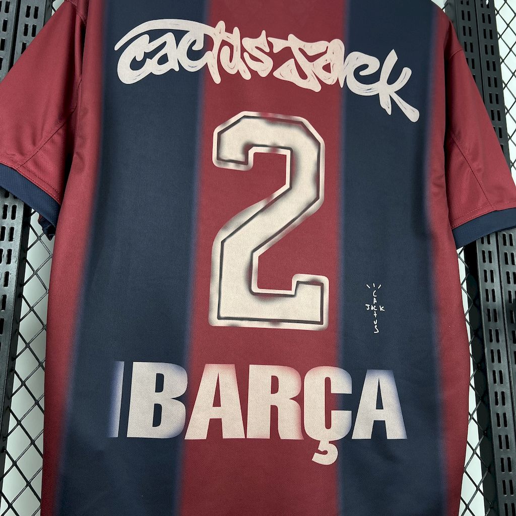 CJ x Nike x Barcelona Retro 2000/01 Home Skeleton jersey