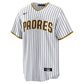 Jersey MLB San Diego Padres Nike Home Torcedor Masculina Listrada Branca