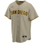 Jersey MLB San Diego Padres Nike Road Torcedor Masculina Listrada Listrada Marrom Tatis Jr. 23