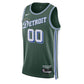 Detroit Pistons Unisex 2023 NBA Jersey - City Edition - Green