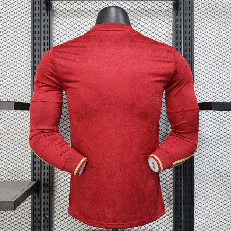 Player Version Bayern Munich 25/26 125th Anniversary Long Sleeve Jersey - Slim Fit