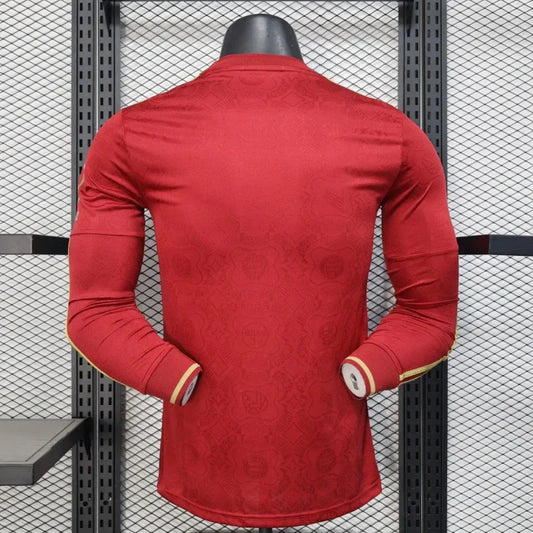 Player Version Bayern Munich 25/26 125th Anniversary Long Sleeve Jersey - Slim Fit